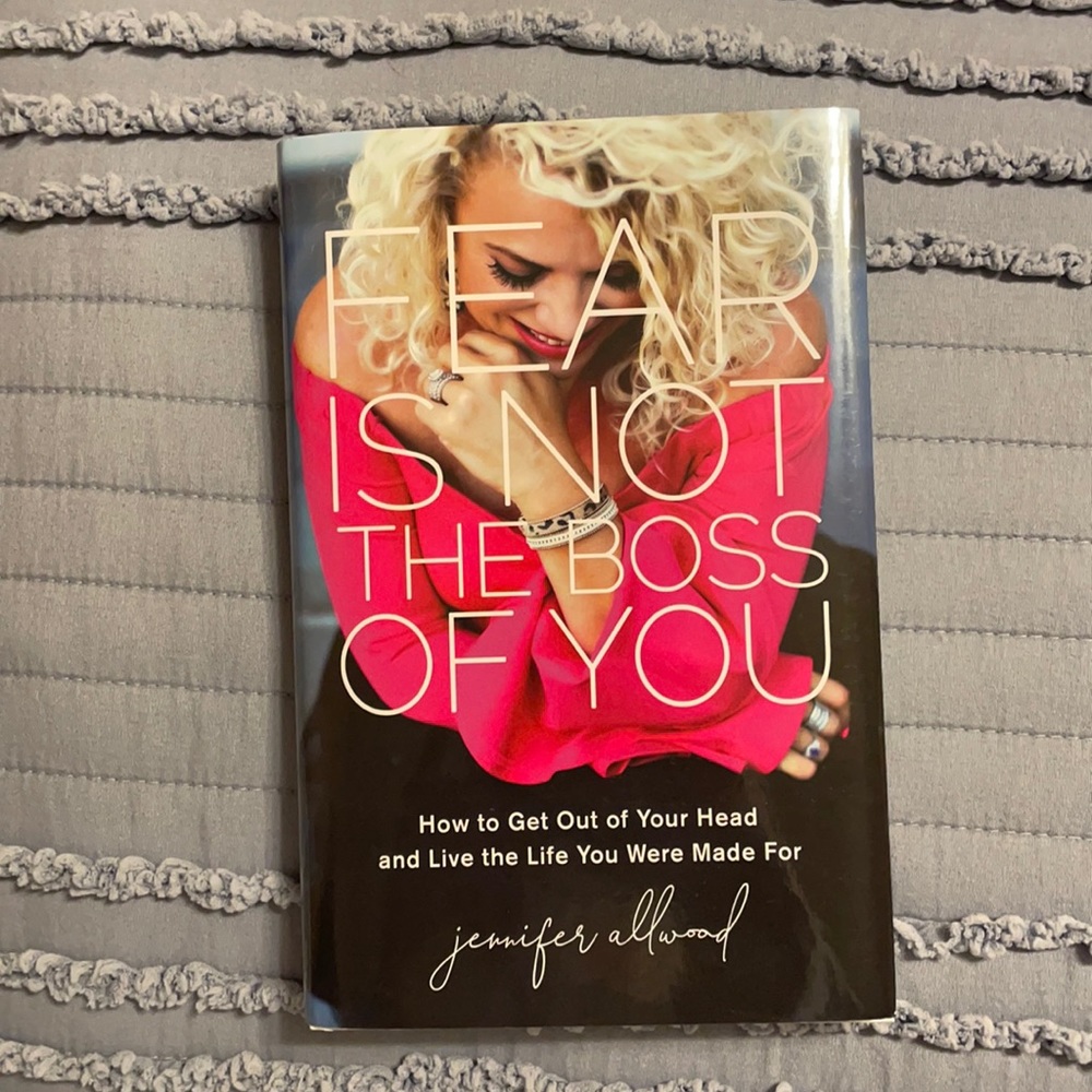 Hardback book: “Fear is not the boss of you”